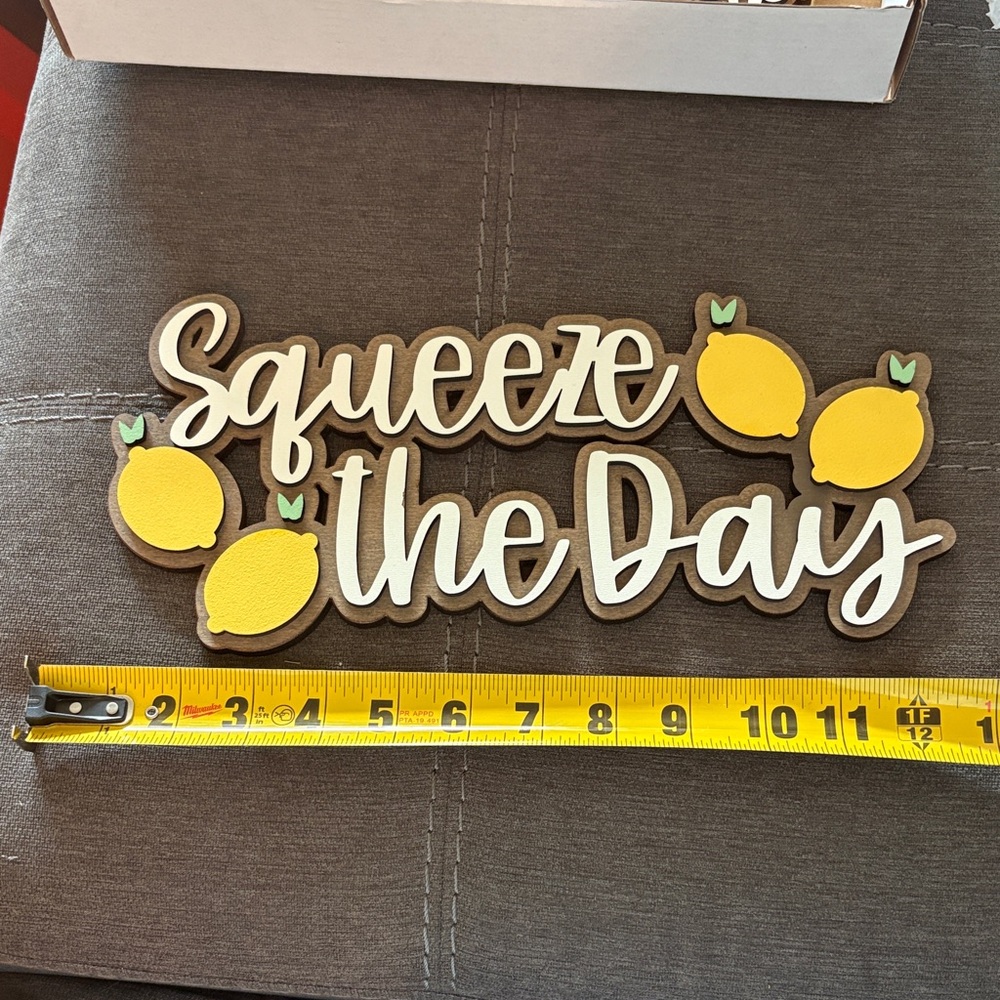 Lemon-Themed 'Squeeze the Day' Party Sign